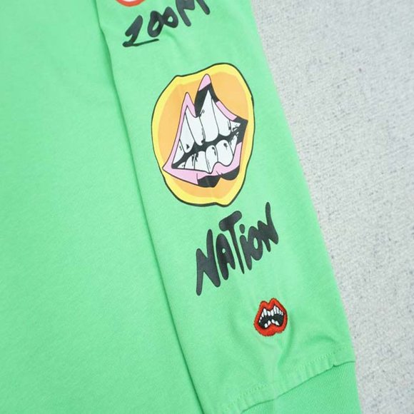 Chrome Hearts Yellow Letter Print Logo T-Shirt - Green Long Sleeve - Picture 13 of 13